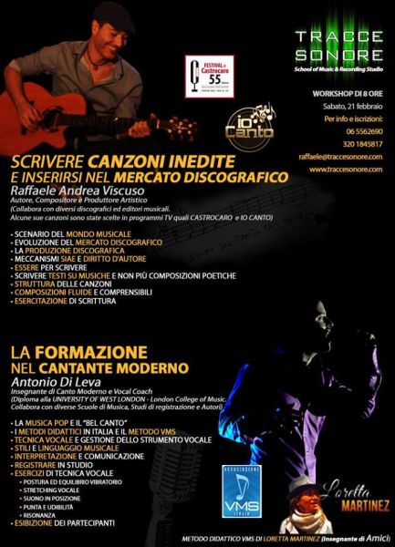 locandina workshop musicale Roma Raffaele Viscuso